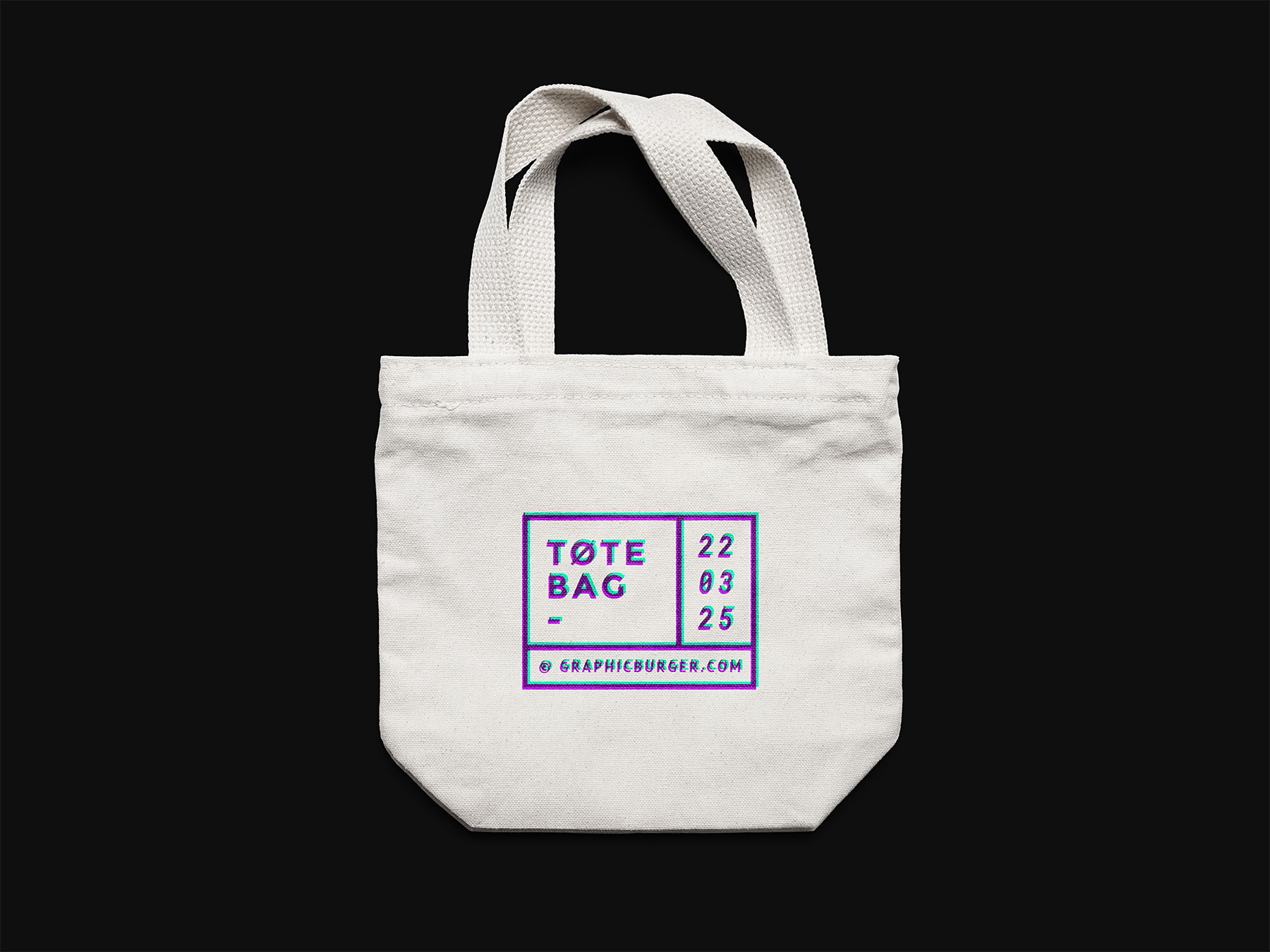 Small Canvas Tote Bag Mockup